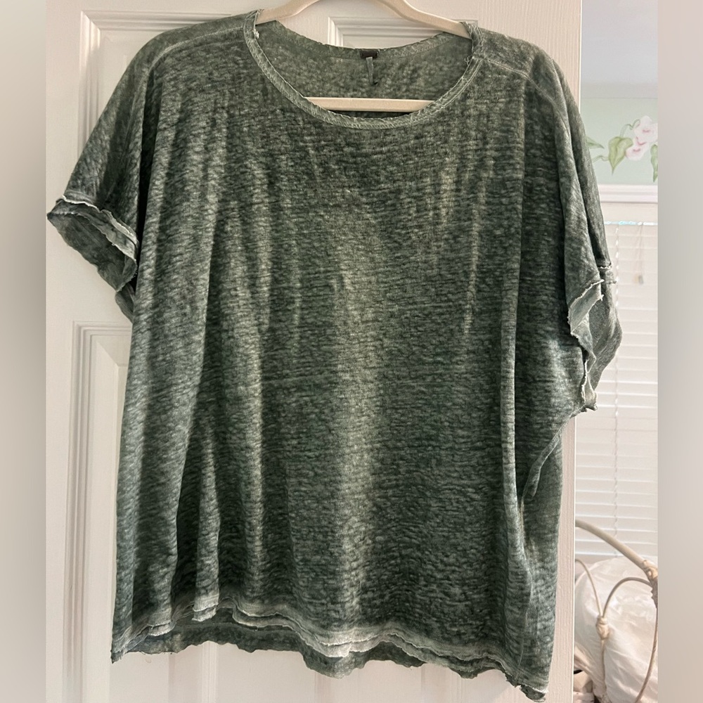 YFB Green Heathered Short Sleeve Tee